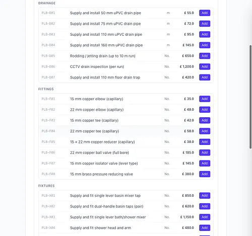 Smart Quote Builder screenshot